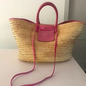 Jacquemus Pink and Tan Tote Bag